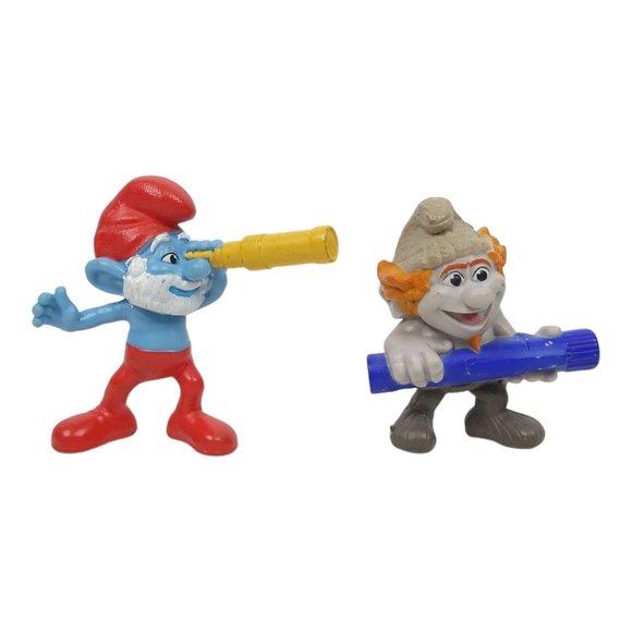McDonalds Smurfs 2013 Hackus 2011 Papa Smurf PVC 3" Action Figures Happy Meal - Picture 1 of 12